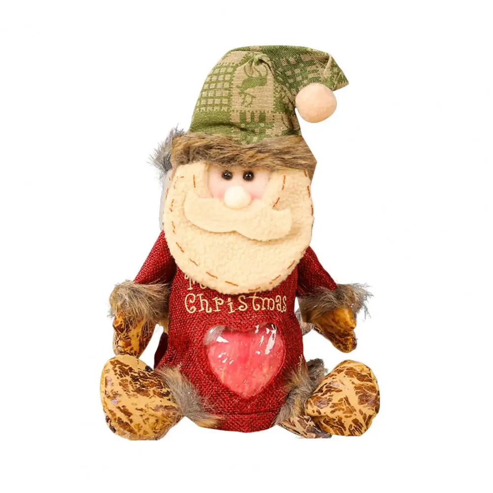 Gift Bag Drawstring Gift Bag Festive Christmas Gift Bags with Zipper Closure for Party Candy Storage Santa Snowman for Holiday