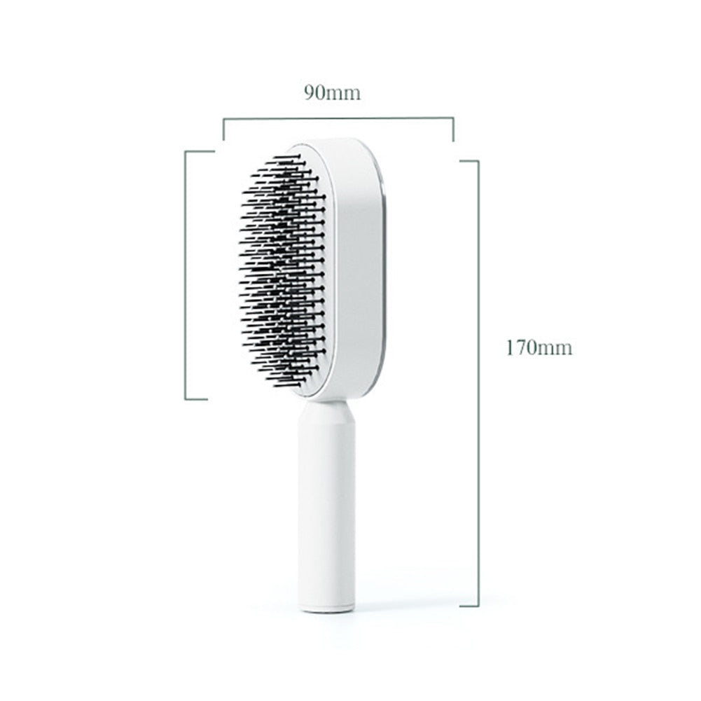 Self Cleaning Brush Set For Women Hair One-key Cleaning Comb