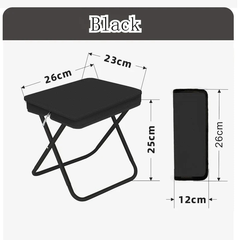 Summer days call for outdoor fun! Use this compact folding stool for family camping, backyard parties, hiking and fishing trips.