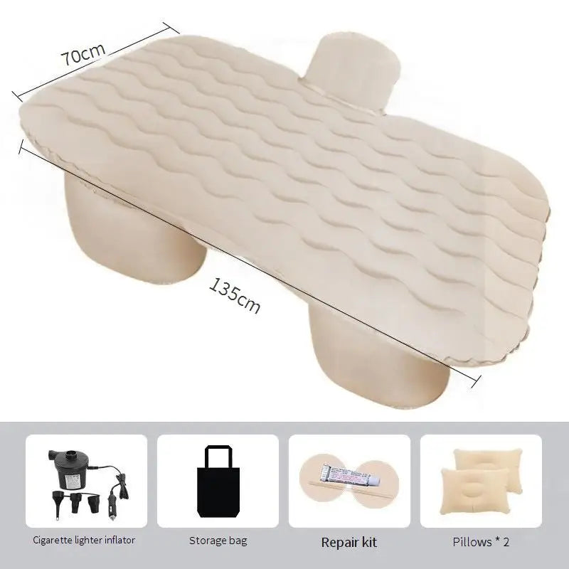 Outdoor Camping Mat Sofa Cushion Car Air Inflatable Travel Mattress Bed Universal for Back Seat Multi functional Sofa Pillow