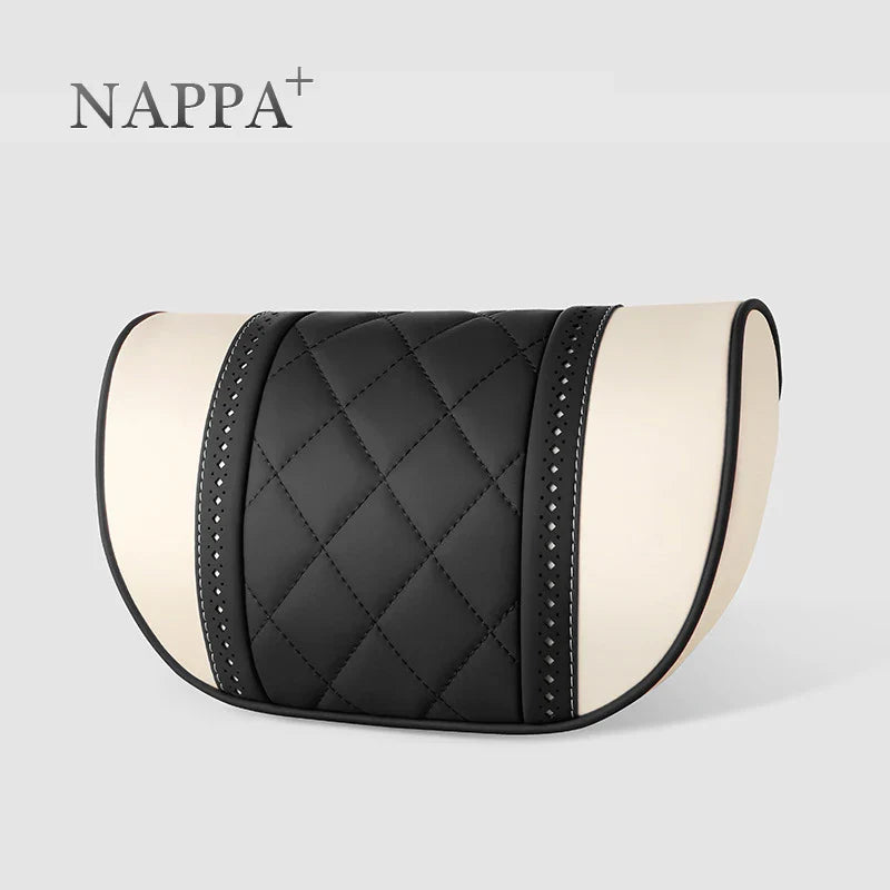 NAPPA Leather Car Seat Rest Cushion Headrest Car Neck Pillows For Mercedes Benz Maybach S-Class Headrest Lumbar Pillow Support S