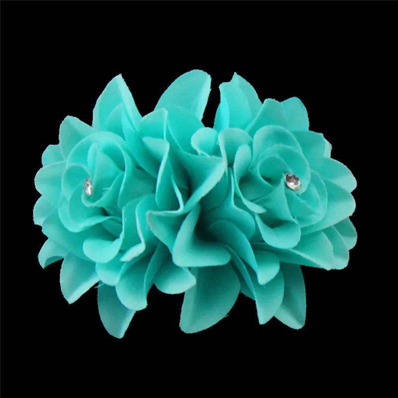 1PC Women Chic Fashion Flowers Hair Clips Gift Sand Beach Colorful Handmade Butterfly Orchid Vacation Hair Accessories