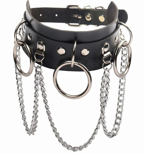 1pc Harajuku Gothic Spike Rivet Star Necklaces Collares Hip Hop Rock