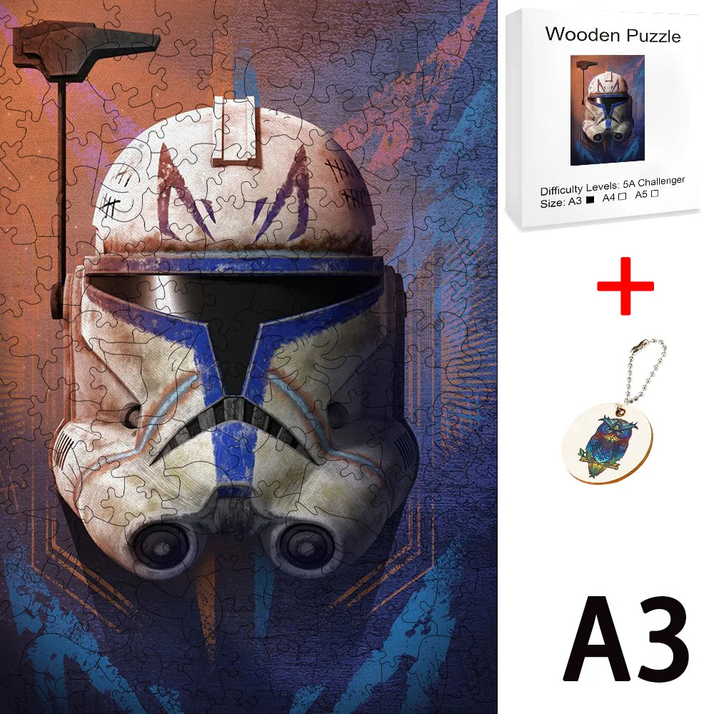 Star Wars Wooden Puzzle Board Games for Children Hobby Jigsaw Table Game Craft Toys Diy Fidget Christmas Building Blocks Model