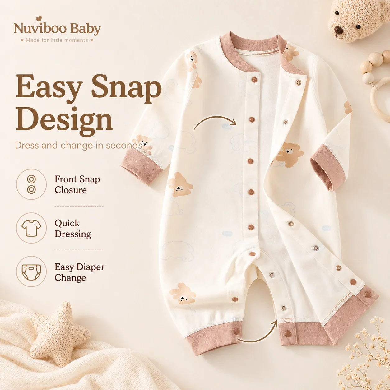Autumn Baby Clothes Newbron Spring 100 Cotton Underwear Newborn Onesie
