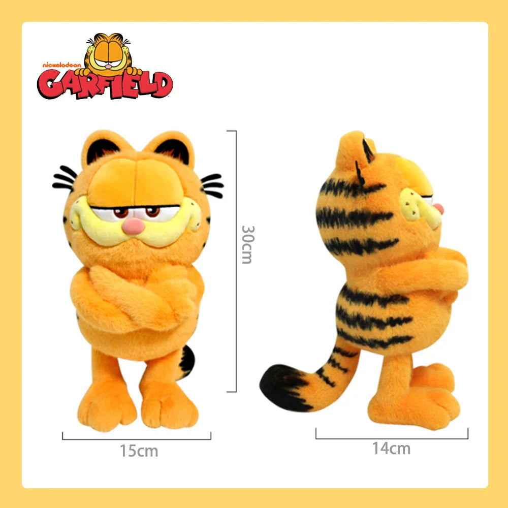 19-35cm Original GARFIELD Plush Toy Big Size Odie Fluffy Stuffed Doll The Garfield Show Cartoon Anime High Quality Birthday Gift