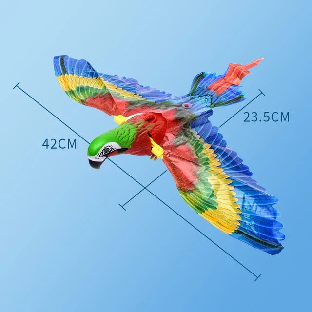 NONOR Cat Interactive Toys Simulation Bird Electric Hanging Eagle Flying Bird Cat Teasering Play Cat Stick Scratch Rope Pet Toys