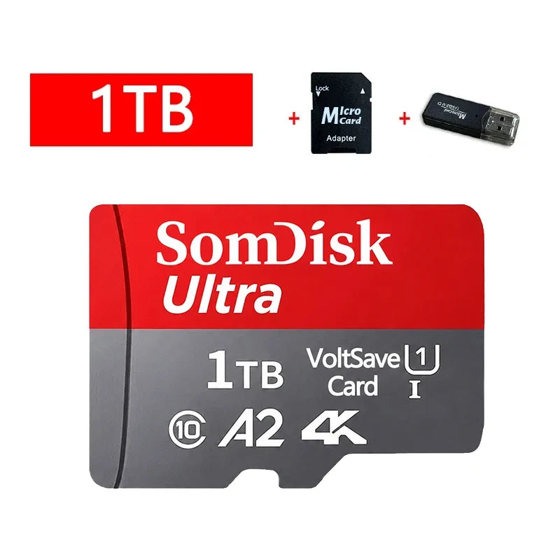 128GB Micro TF/ SD Card Class 10 High Speed Memory Cards Stable Performance SD Memory Card for Phones/Digital Camera/MP3 Player