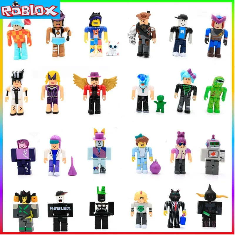Roblox 24 Collectible Doll Series Virtual World Version 1-6 Building Blocks with Accessories Birthday Gift for Girls Kids Boys