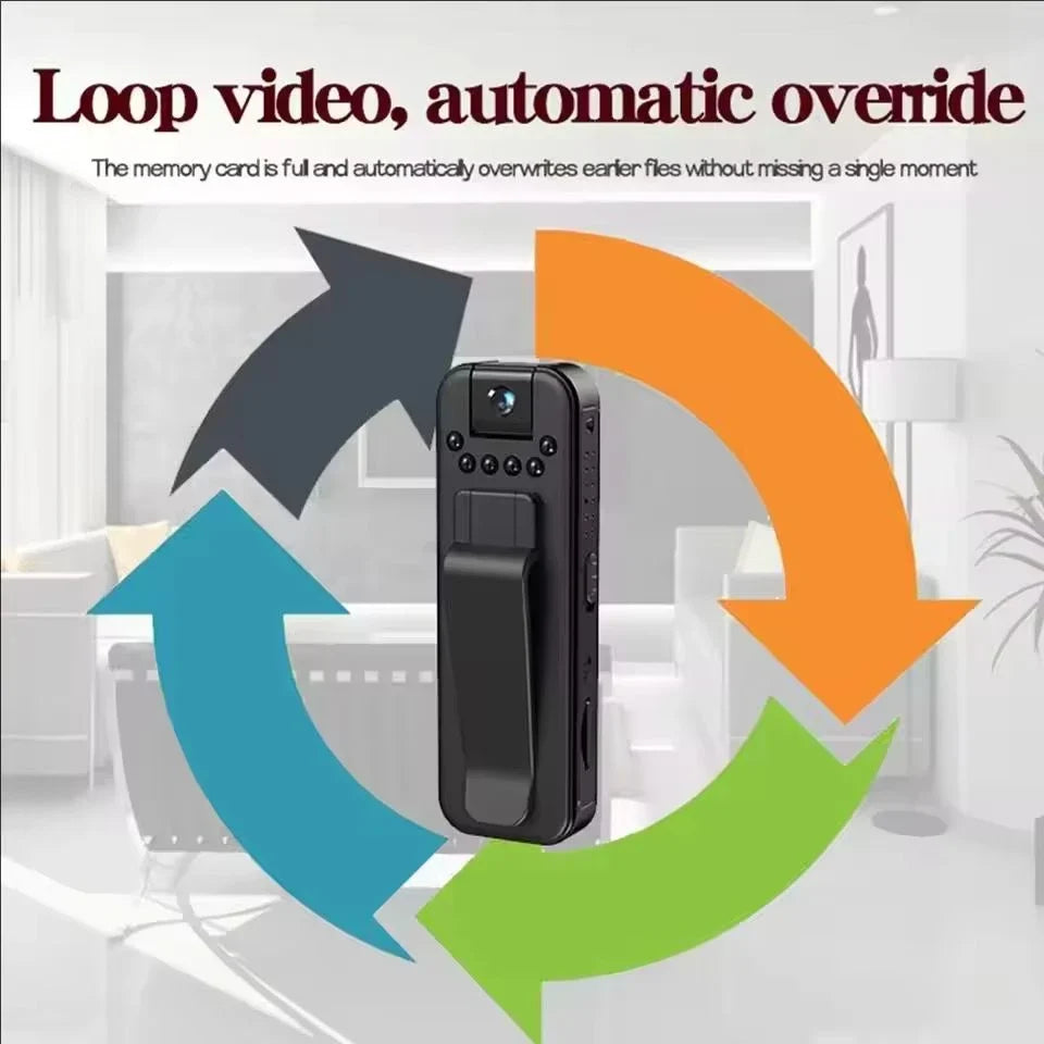 1080P Portable Wifi Mini Camera Digital Video Recorder Worn Police Night Vision BodyCam Infrared Miniature Camcorder
