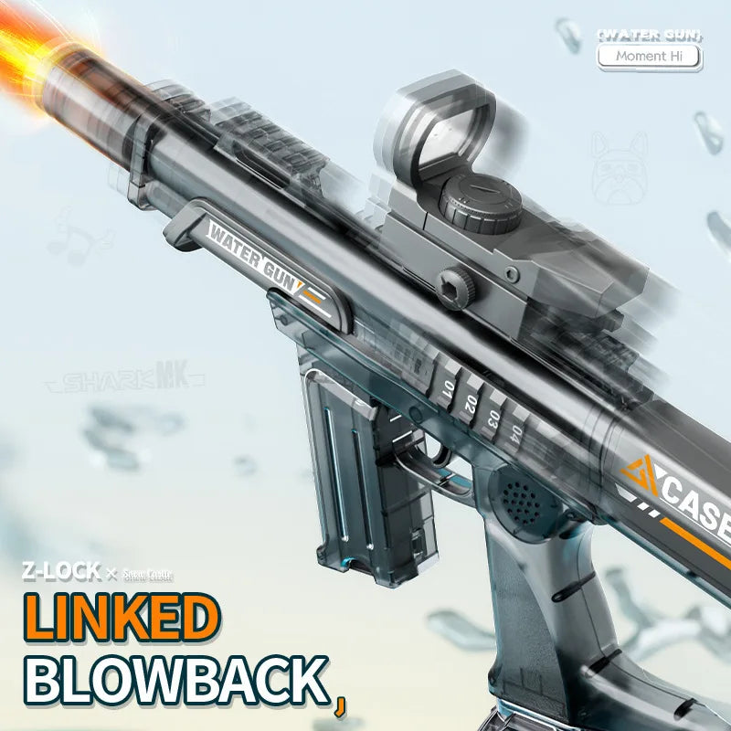 Electric Water Guns For Adults Powerful Squirt Water Large Capacity Automatic Continuous Water Gun Summer Outdoor Toys for Kid