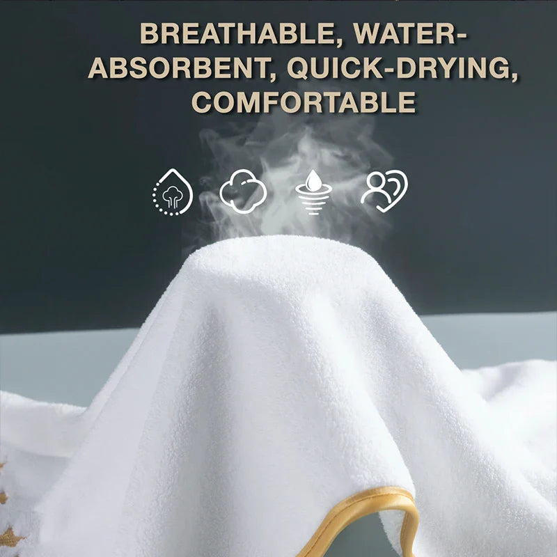 8pcs Luxury Hotel High Quality Cotton Bath Towel Set, Quick-Drying Set.