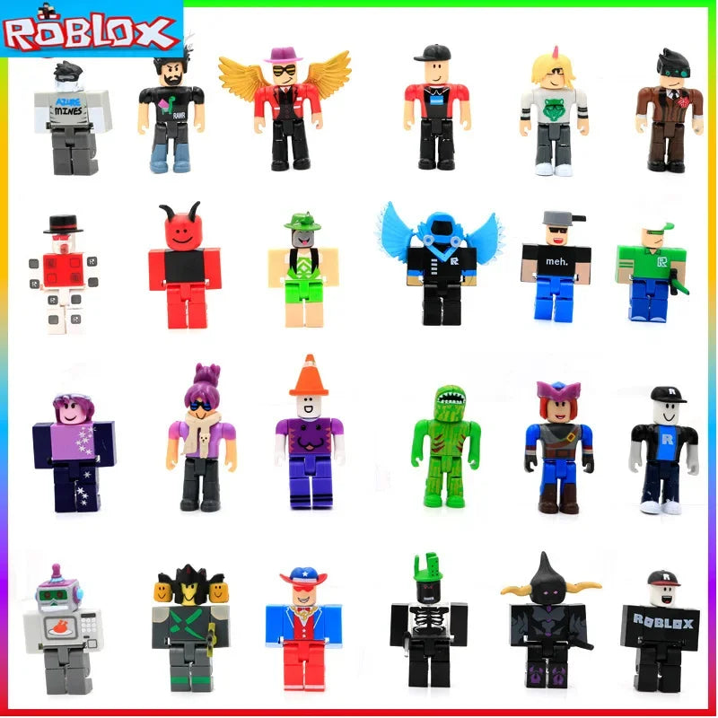 Roblox 24 Collectible Doll Series Virtual World Version 1-6 Building Blocks with Accessories Birthday Gift for Girls Kids Boys