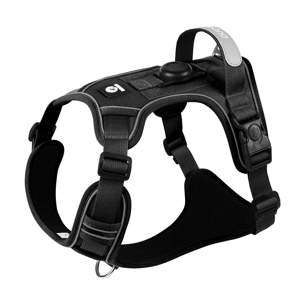 Dog Harness With AirTag Holder No Pull Reflective Lightweight Waterproof Vest For Small Medium Dogs Anti Lost Pet Accessory