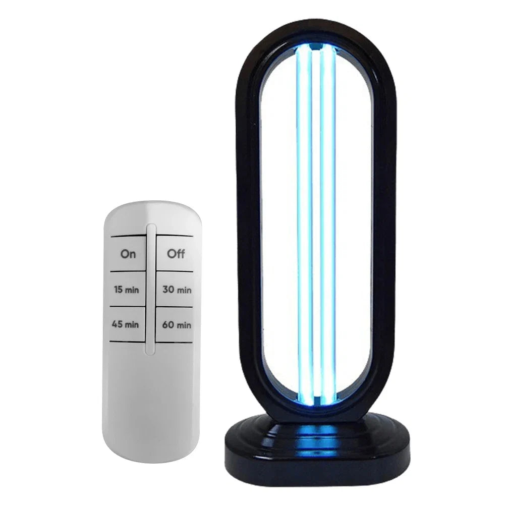UVC Light Sanitizer with Remote Control 3-Speed Timing Ultraviolet 110V/220V UV Light Sanitizer Home Room Disinfection Device