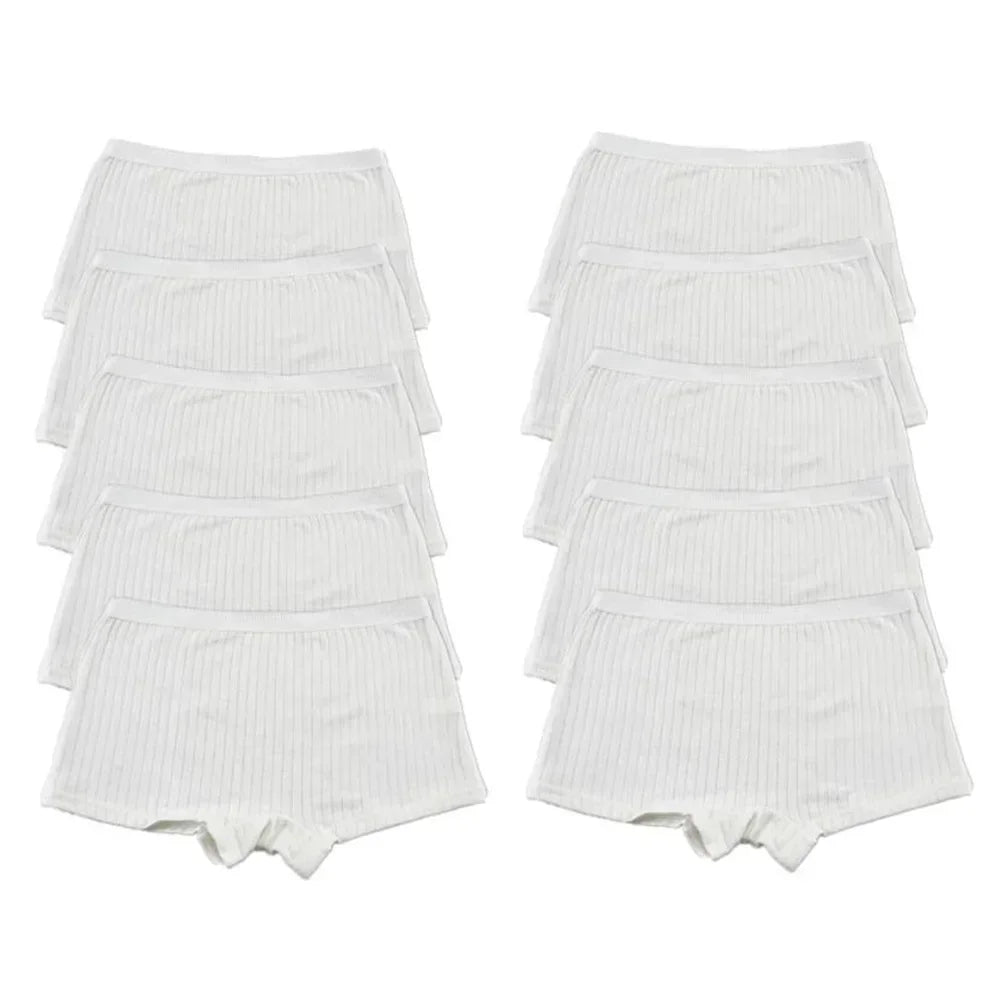 10PCS Fast Shipping M-XL 95% Cotton Boxer Shorts Women Sports Panties Yoga Panty for Female Underpants