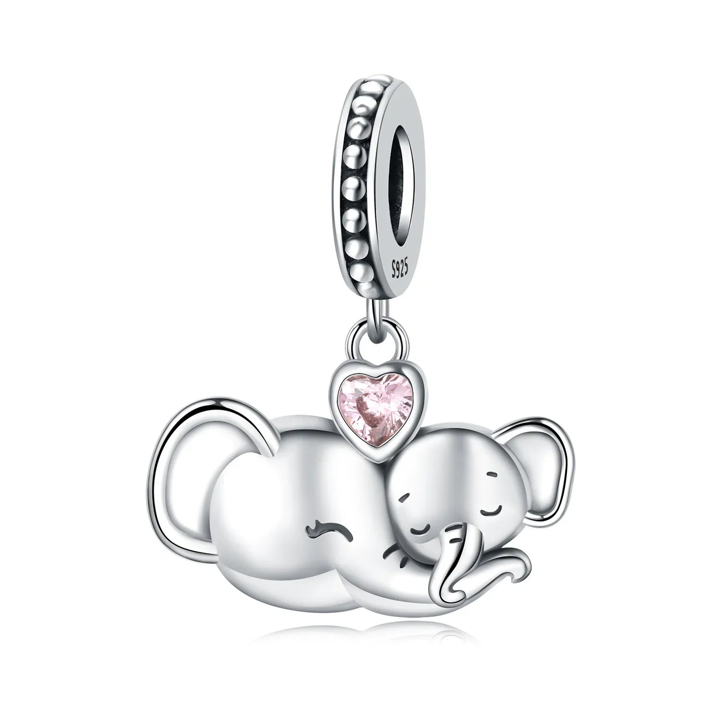 Hot Sale 925 Sterling Silver Dog Cat Cute Pet Animals Pendant Birthday Party Gift for Women Bangle Bracelet Necklace DIY Jewelry