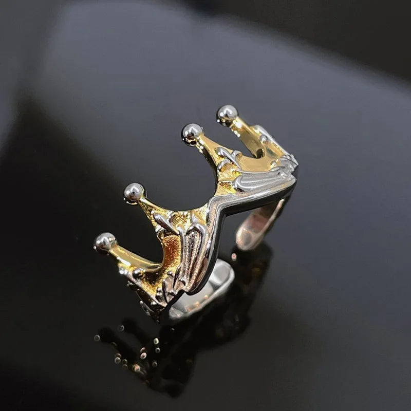 925 Sterling Silver Open Finger Mobius Ring Twist for Women Golden Rock Punk Lines Stackable Jewelry Gift Dropship Wholesale