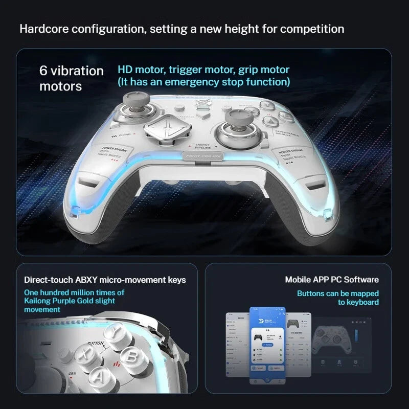 ZD Ultimate Game Controller Elite Modular Sensory Rgb Switch Phone Bluetooth Controller Ns Tablet Steam