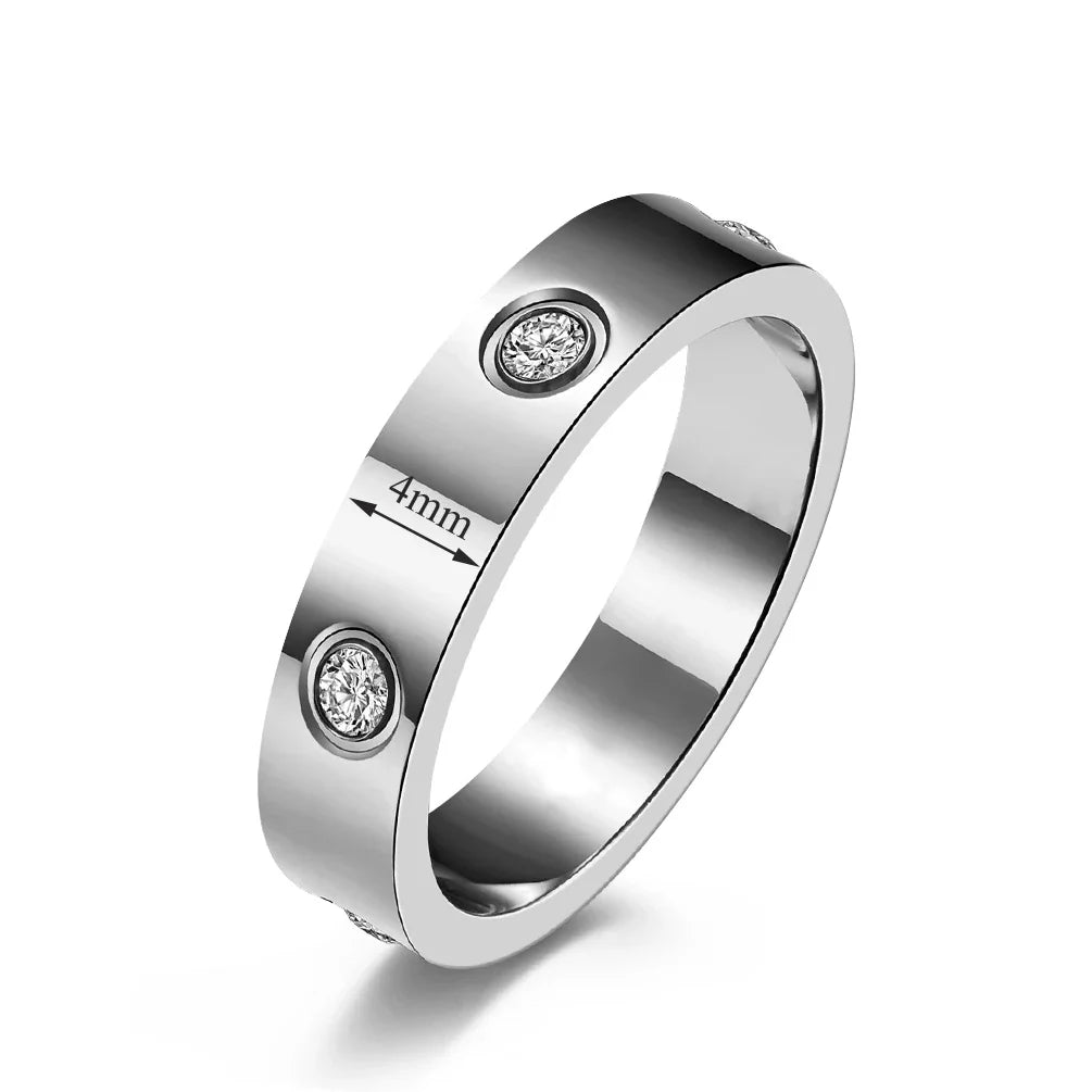 G&DAdvanced Inlai Crystal Stainless Steel Women's Bracelet/Ring Jewelry Golden Resistant To Corrosion set Gift Party Excluse