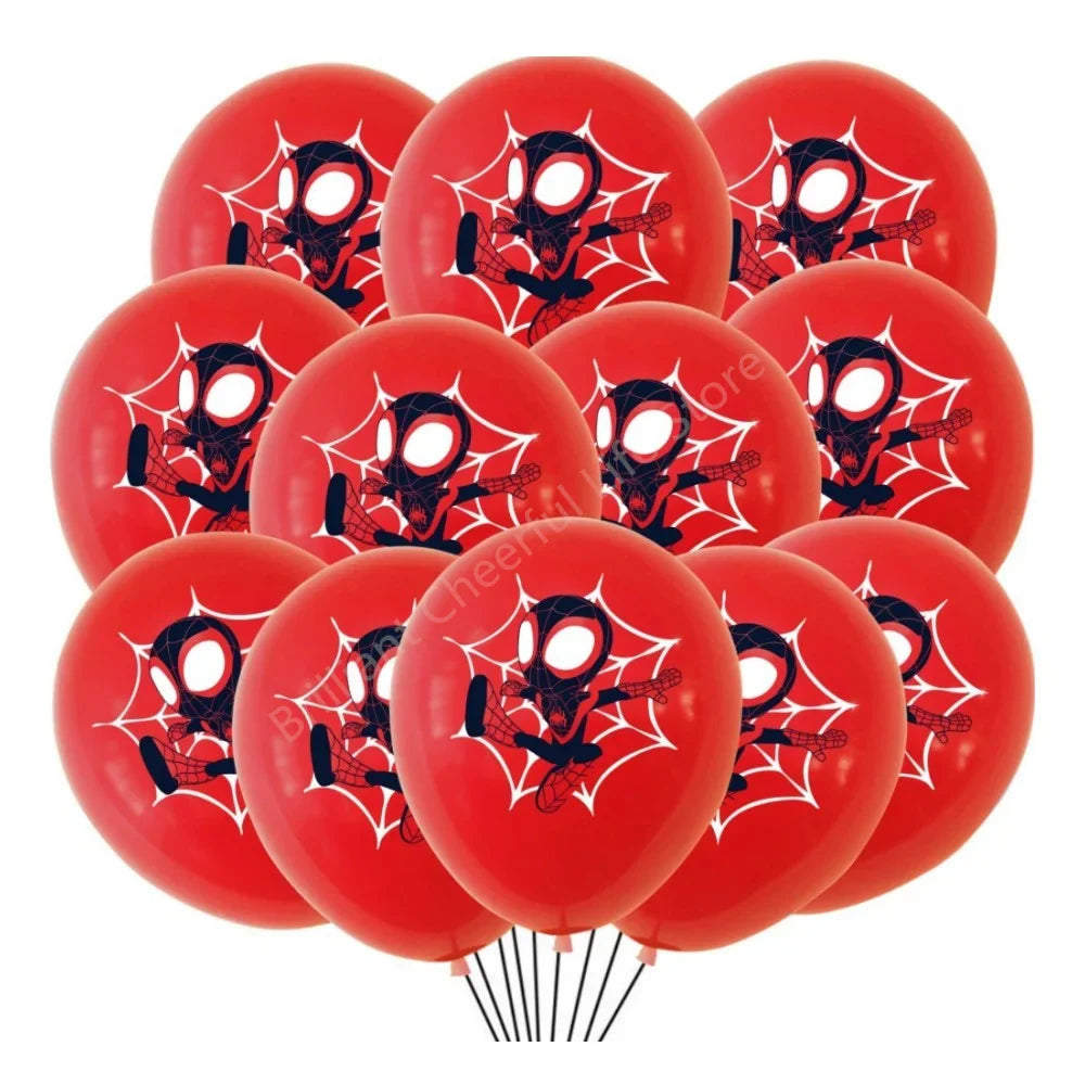 12 Inch Marvel Superhero Latex Balloon Set Avengers Spiderman Hulk  Boys Birthday Party Baby Shower Party Decorations Kid Toys