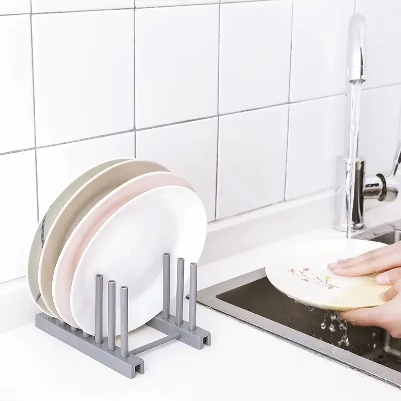 Kitchen Storage Rack Pot Cover Rack Stainless Steel Creative Bowl and Dish Storage Rack Kitchen Accessories
