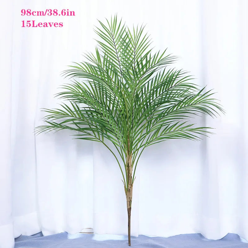 Large Artificial Palm Tree Green Tropical Fake Plants Flower Arrangement Props Home Decoration Hotel Office Deco Accessori
