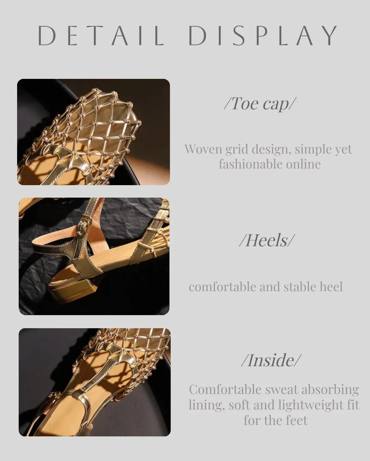 Women Weave Mesh Sandals Square Toe Low Heels Mules Shoes Open Toe Woman Summer 2025 Trend Dress Chunky Designer Pumps Mujer