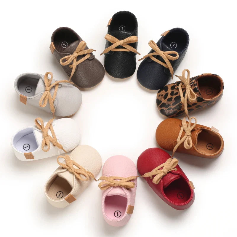 Baby Mid Top Sneakers - Classic Solid Color Casual Sneakers,  Non slip Rubber Sole, Beginner's Children's Shoes.