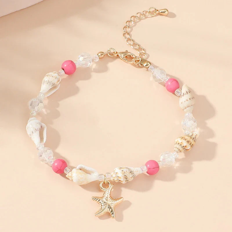 EtherealBe Bohemian Beach Bracelet with Shell Charms
