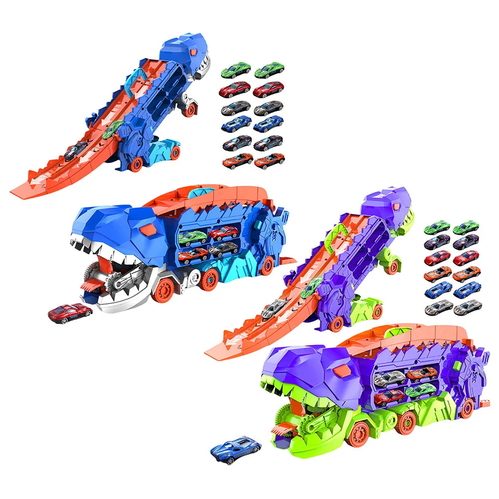 Ultimate Transporter Hauler Toddler Toys Dinosaur Transporter Truck Toddler Car Toys Set Gifts for Kids Ages 3 4 5 6 Years Old