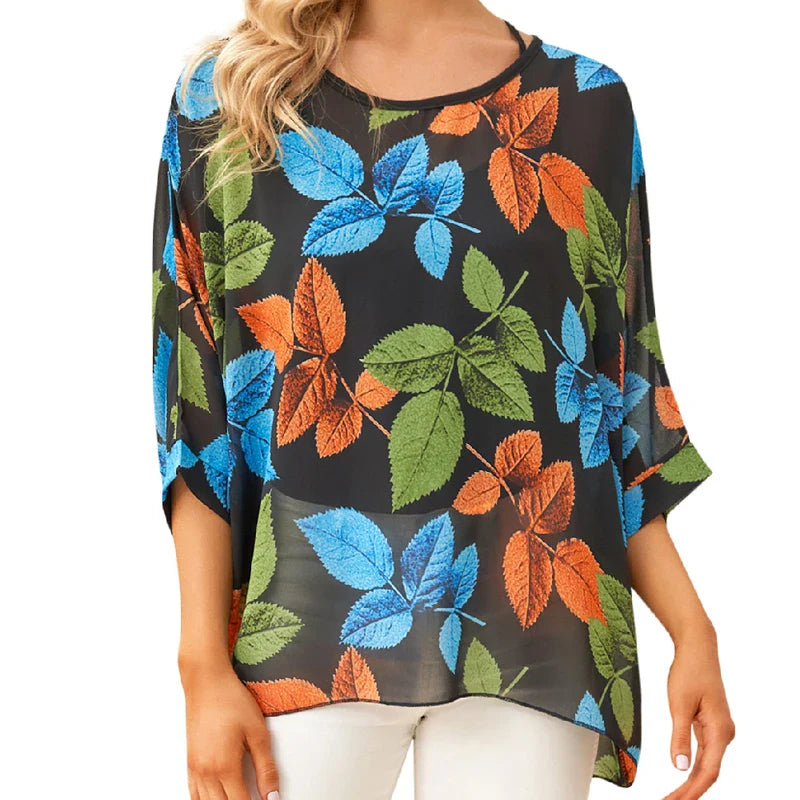BHflutter 4XL 5XL 6XL Plus Size Women Blouse 2022 Sexy Off Shoulder Leopard Print Summer Tops Tees Casual Chiffon Blouses Shirts