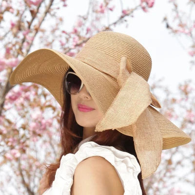 MAXSITI U Summer Straw Hats Bowknot Steamer Breathable Sun Hat Women Holiday Beach Hat Sun Protection Cap Visor Hat sombreros