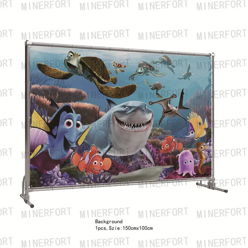Finding Nemo Themed Party Supplies Cake Topper Balloons Stickers