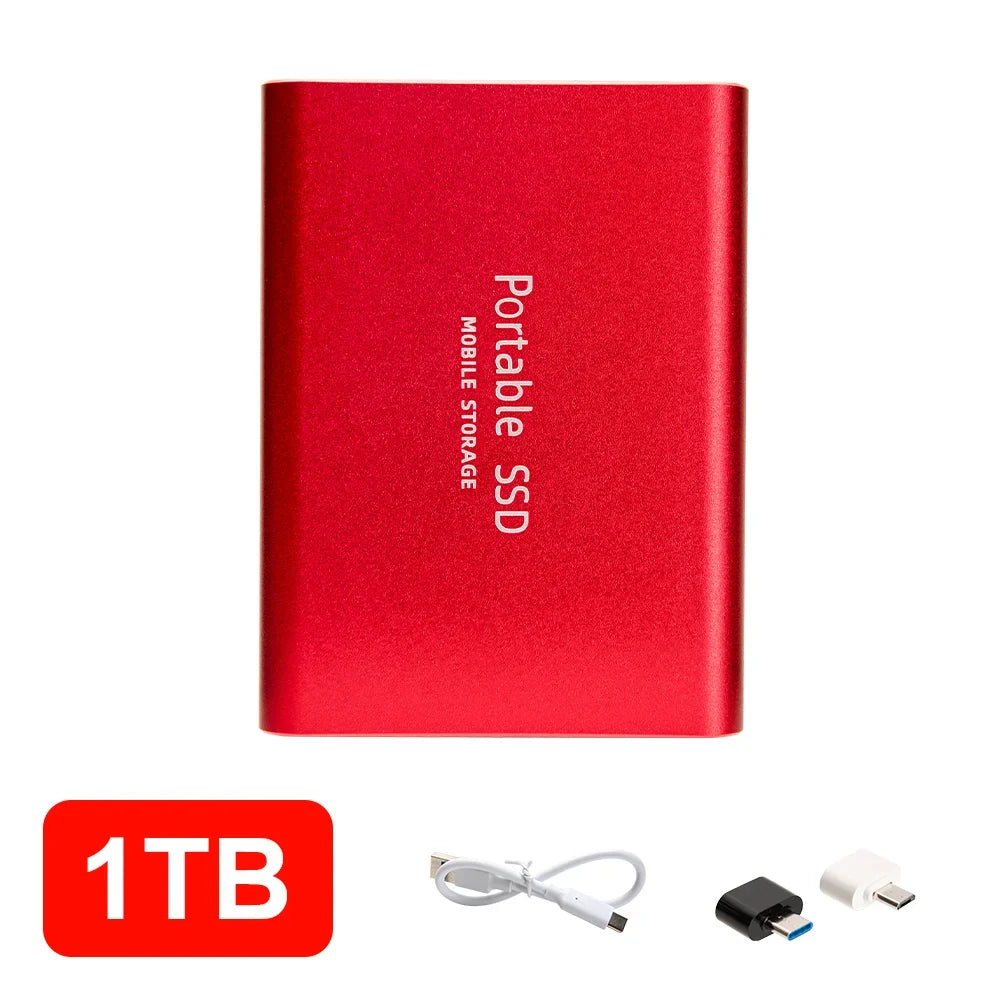 4TB Mini External Solid State Drive Portable SSD 8TB Hard Drive Small Size Quick Read Write Travel Backup Storage