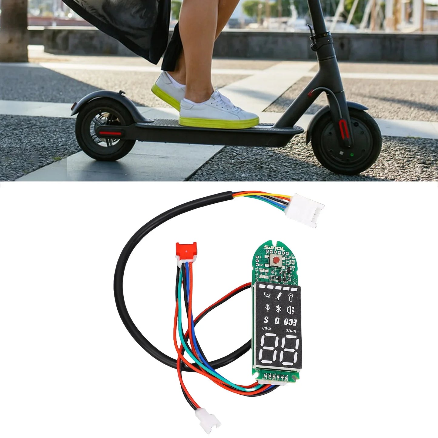 Electric Scooter Circuit Board Electric Scooter Parts  Clear Display Waterproof for 8.5-10in Electric Scooter