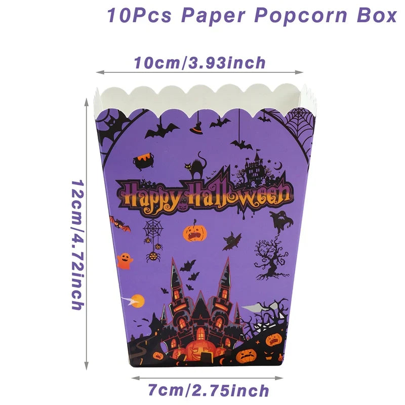 Happy Halloween Banner Bloody Bat Pumpkin Ghost Print Party Backdrop Hanging Banner Halloween Party Decoration For Home