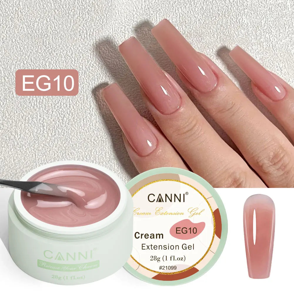 CANNI NEW 28g Cream Extension Gel White Clear French Nail Art DIY For Quick Prolong Nails Finger Form Manicure Tips Tools