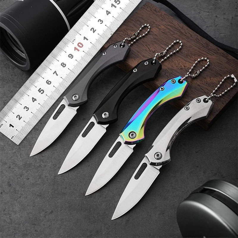 New Stainless Steel Outdoor Knife Folding Knife High Hardness Pocket Knife Sharp Portable Survival EDC Tool
