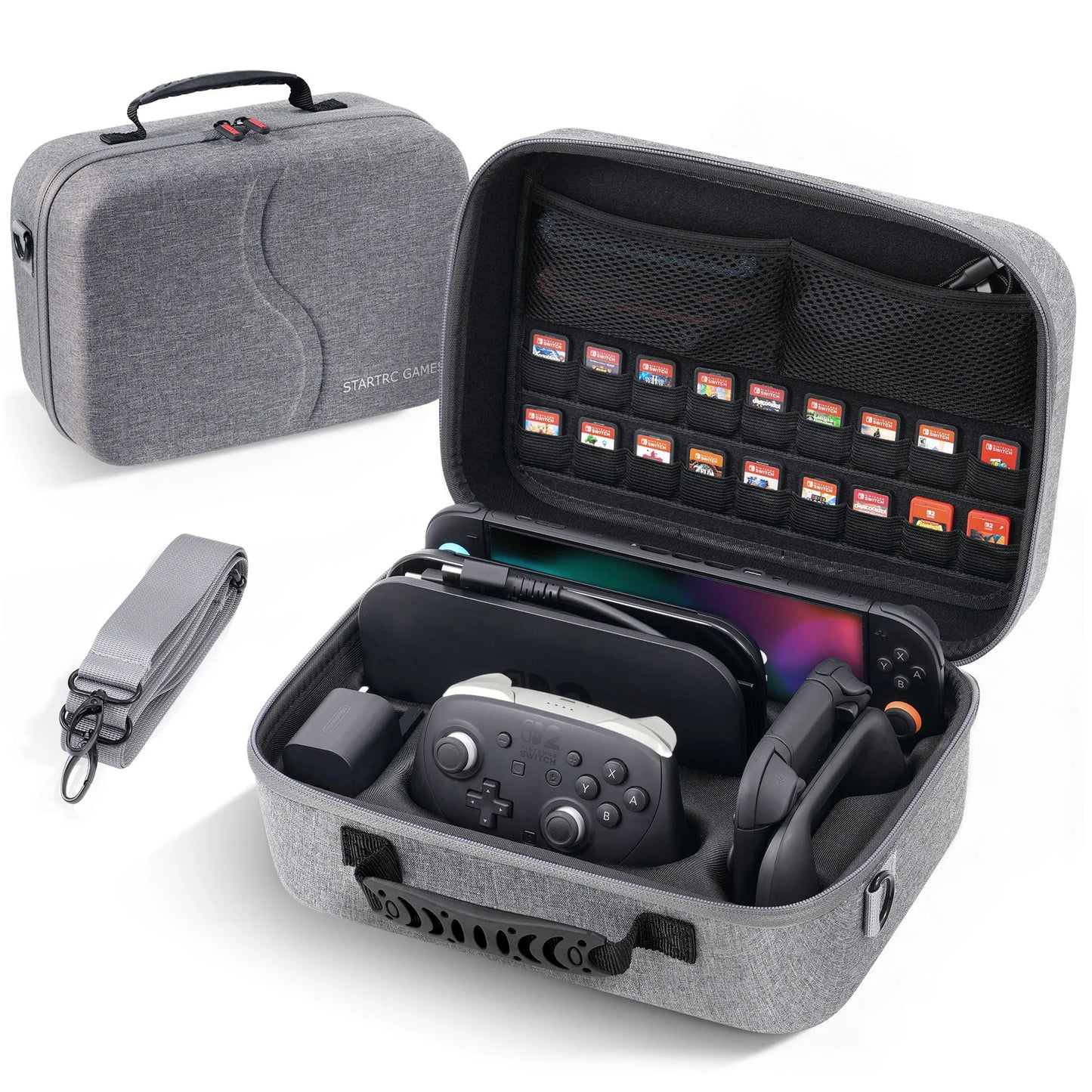 Switch 2 Travel Case Portable Storage Bag All-in-One Carrying Case Hard Shell Bag for Nintendo Switch 2 Console Game Accessories