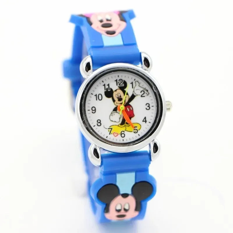 Luxury Girls Watch Mickey Minnie Women Watch Fashion Silver Ladies Wristwatch Full Steel Women's Watches Clock Relogio Feminino