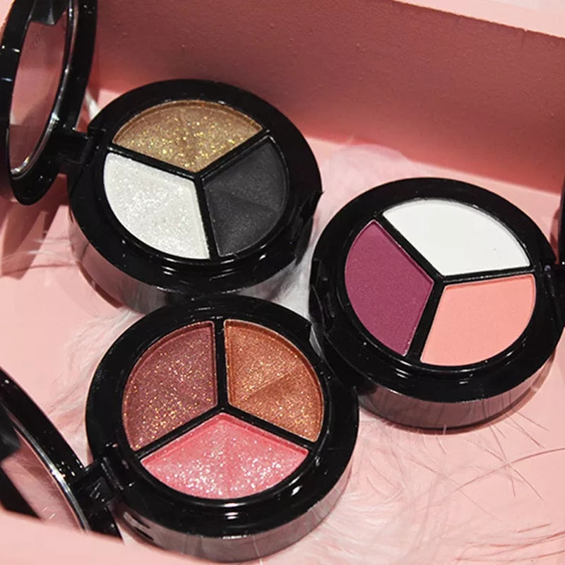 NEW IN Colors Shimmer Glitter Eye Shadow Palette Makeup Copper Bronzer Sliver Grey Metallic Smoky Eyeshadow Nude Cosmetics