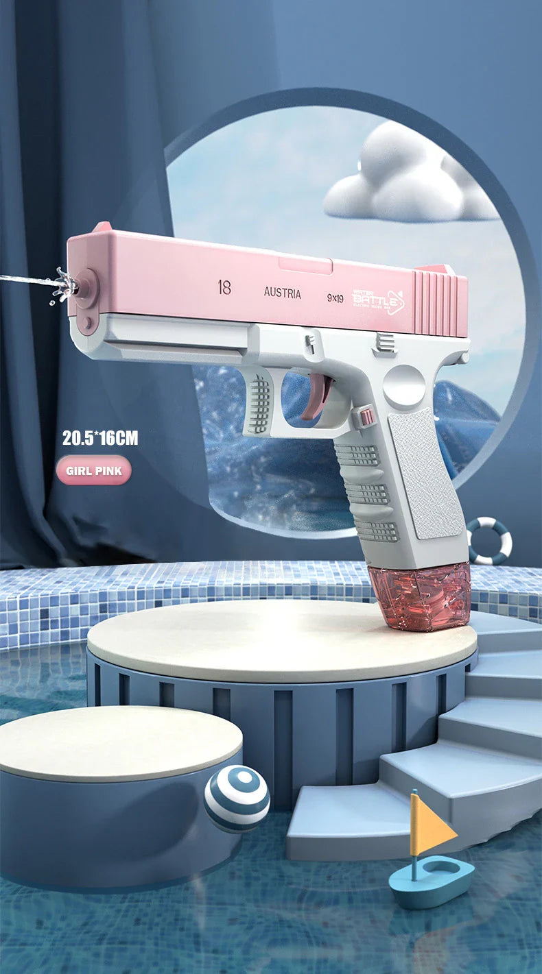Electric Water Gun Pistol 10M Long Range Portable Guns M416 Children Summer Beach Outdoor Fight Shooting Toys for Boys Kid Games