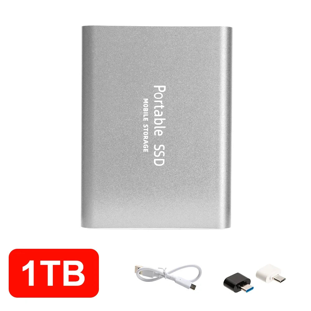 4TB Mini External Solid State Drive Portable SSD 8TB Hard Drive Small Size Quick Read Write Travel Backup Storage