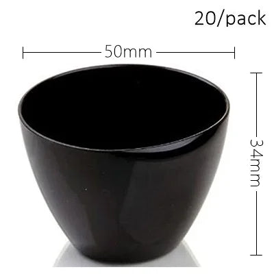 20 Pieces x Home Party Disposable Plastic Tableware Supplies, 70*44mm/60ml Petal Dessert Cake Bowl