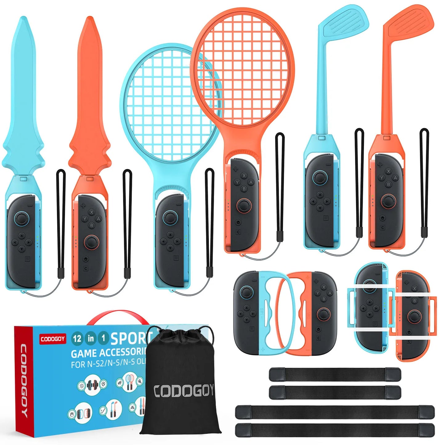 10 in 1 Sports Accessories Kit for Switch/switch OLED Sports Game 10