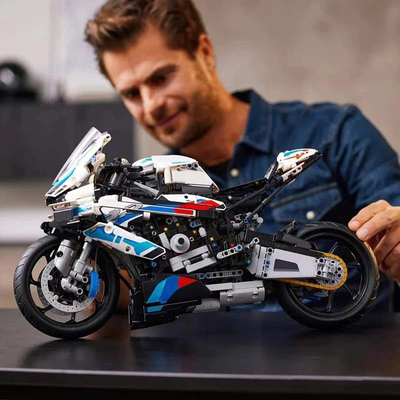 42130 Motorcycle 1000 RR Model Building Blocks Set, 1920 Pieces Bricks, MOC Toys Christmas and Easter Gift for Kids Or Adult