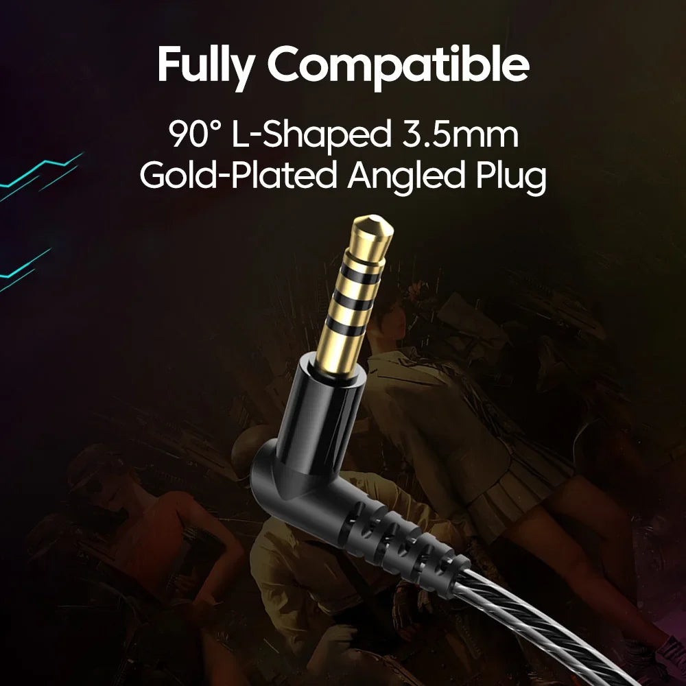 Gaming Wired Headphones 3.5mm/Type C Earphones With Microphone 360° Sound HiFi Stereo Headsets Sport Headphone For Phone in Ear