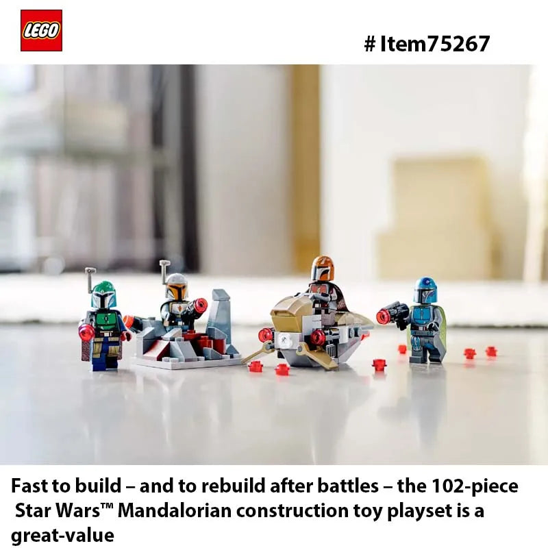 LEGO 75267 Star Wars Mandalorian Battle Pack Mandalorian Shock Troopers,Great Gift Idea for Any Fan of Star Wars 102 PCS