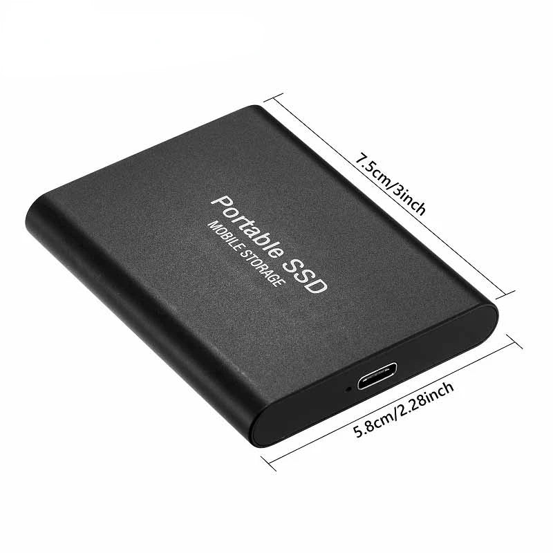 Lenovo 1TB External Hard Disk 2TB High-Speed Hard Drive USB3.1 Type-C Solid State Drive Storage Disks for Laptops/Desktop/Mac